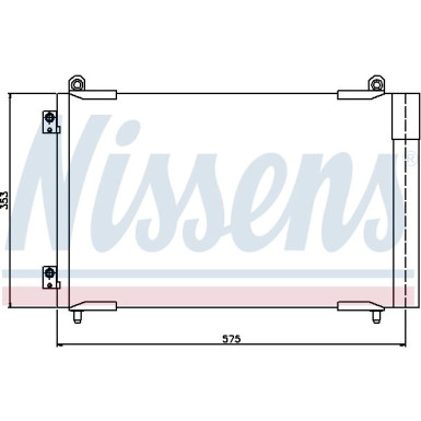 Nissens | Kondensator, Klimaanlage | 94837