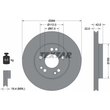 Textar | Bremsscheibe | 92031900