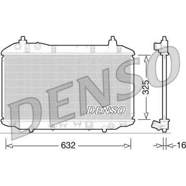 Denso | Kühler, Motorkühlung | DRM40031