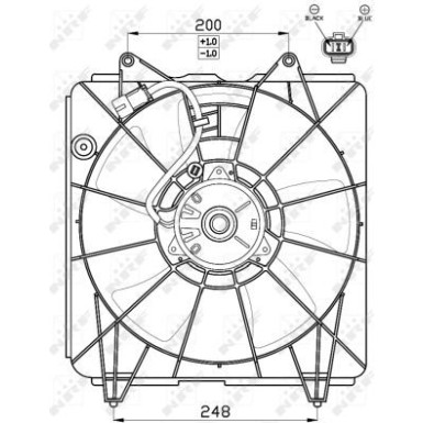 NRF | Lüfter, Motorkühlung | 47545