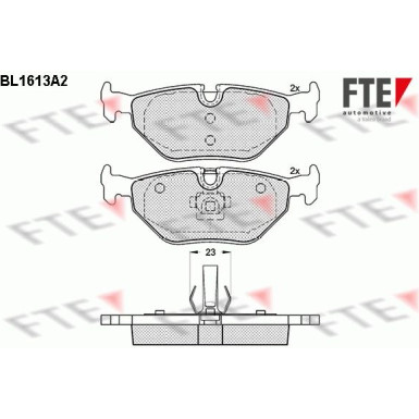 FTE | Bremsbelagsatz, Scheibenbremse | 9010248