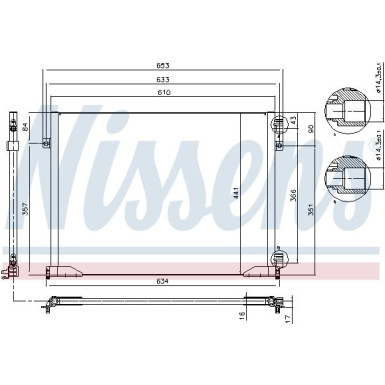 Nissens | Kondensator, Klimaanlage | 94671