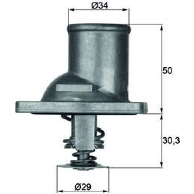 Mahle | Thermostat, Kühlmittel | TI 1 83