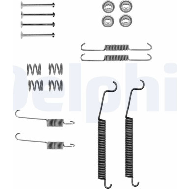 Delphi | Zubehörsatz, Bremsbacken | LY1336