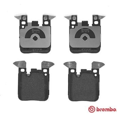 Brembo | Bremsbelagsatz, Scheibenbremse | P 06 087