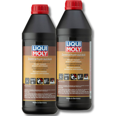 2x LIQUI MOLY 1127 Zentral­hy­drau­liköl, Servolenkungsöl, 1L (2 L)