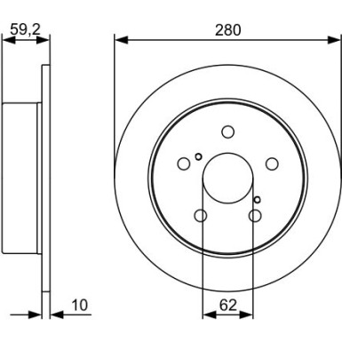 BOSCH | Bremsscheibe | 0 986 479 520