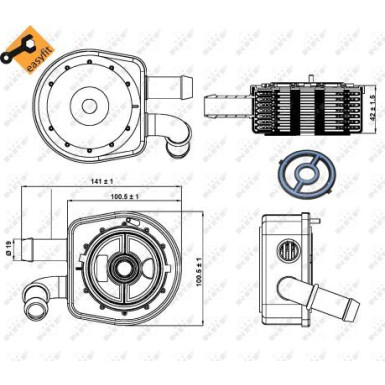 NRF | Ölkühler, Motoröl | 31297