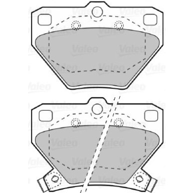 Valeo | Bremsbelagsatz, Scheibenbremse | 598577