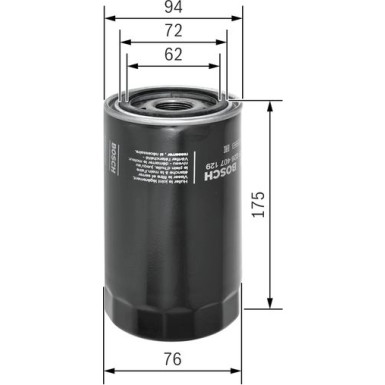 BOSCH F 026 407 129 Ölfilter