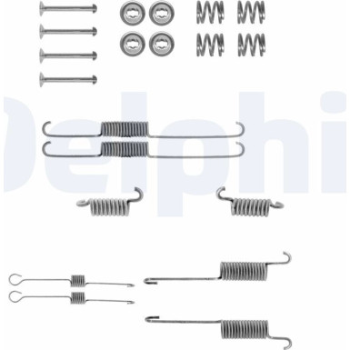 Delphi | Zubehörsatz, Bremsbacken | LY1039