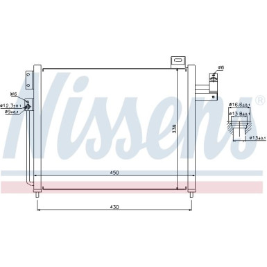 Nissens | Kondensator, Klimaanlage | 94760