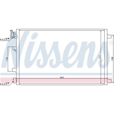 Nissens | Kondensator, Klimaanlage | 940039