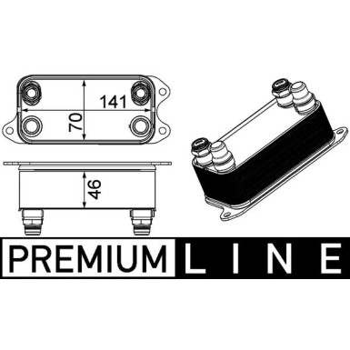 Mahle | Ölkühler, Automatikgetriebe | CLC 227 000P