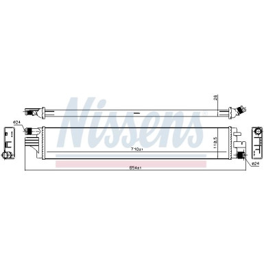 Nissens | Kühler, Motorkühlung | 630794