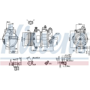 Nissens | Kompressor, Klimaanlage | 89031