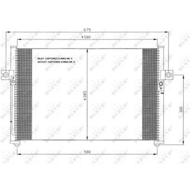 NRF | Kondensator, Klimaanlage | 35389