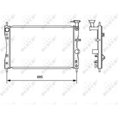 NRF | Kühler, Motorkühlung | 53464