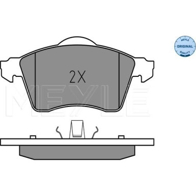 Meyle | Bremsbelagsatz, Scheibenbremse | 025 218 8319