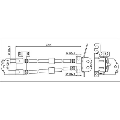 Metzger | Bremsschlauch | 4111558