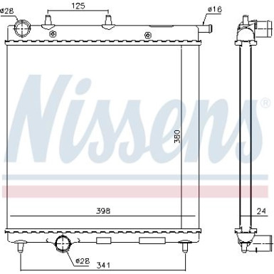 Nissens | Kühler, Motorkühlung | 61278