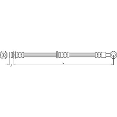 Metzger | Bremsschlauch | 4110744