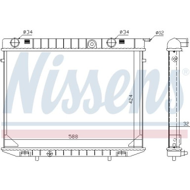 Nissens | Kühler, Motorkühlung | 63245