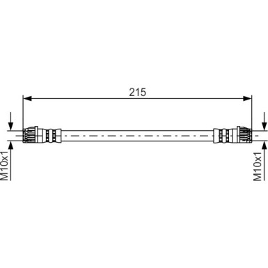 BOSCH | Bremsschlauch | 1 987 481 396