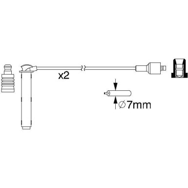 BOSCH | Zündleitungssatz | 0 986 357 154