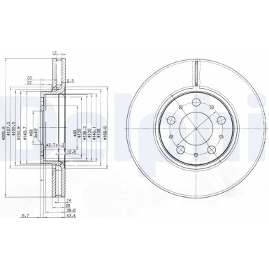 Delphi | Bremsscheibe | BG3513