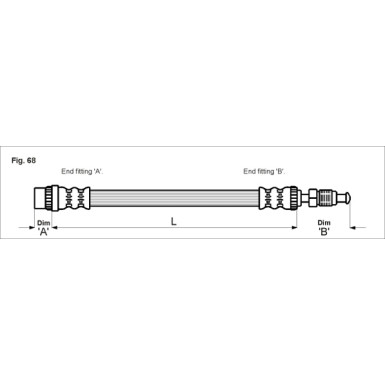 Metzger | Bremsschlauch | 4114712