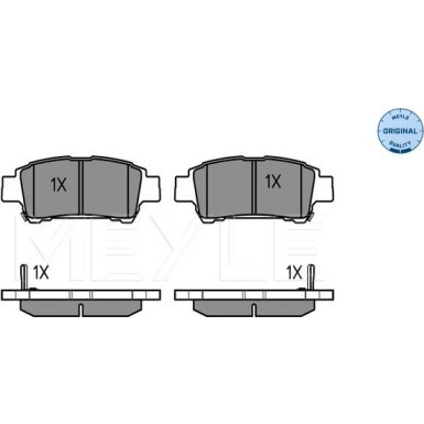 Meyle | Bremsbelagsatz, Scheibenbremse | 025 236 4616/W