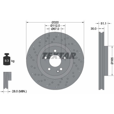 Textar | Bremsscheibe | 92262105