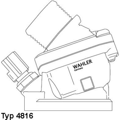 Wahler | Thermostat, Kühlmittel | 4816.90D