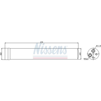 Nissens | Trockner, Klimaanlage | 95504