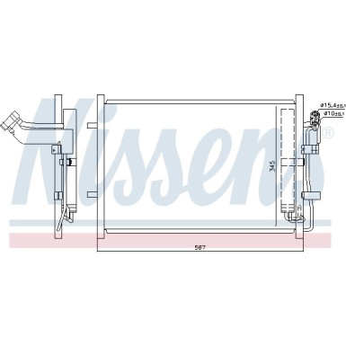 Nissens | Kondensator, Klimaanlage | 940148