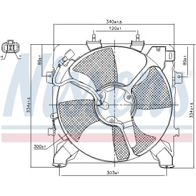 Nissens | Lüfter, Motorkühlung | 85045
