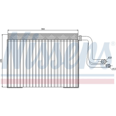 Nissens | Verdampfer, Klimaanlage | 92268