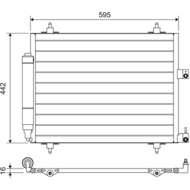 Valeo | Kondensator, Klimaanlage | 817579