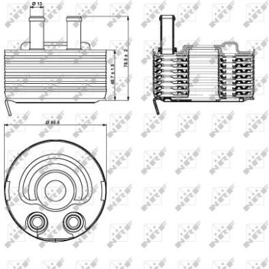 NRF | Ölkühler, Motoröl | 31353