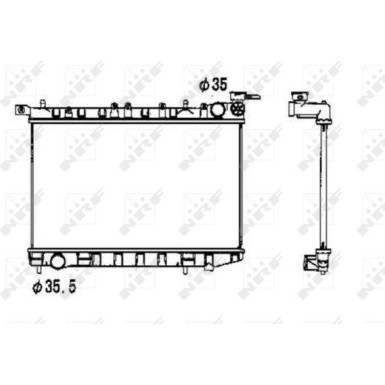 NRF | Kühler, Motorkühlung | 53341