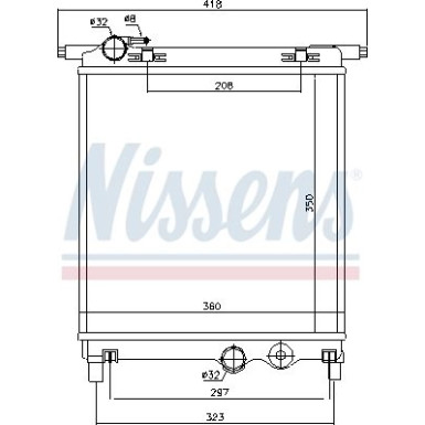 Nissens | Kühler, Motorkühlung | 65300