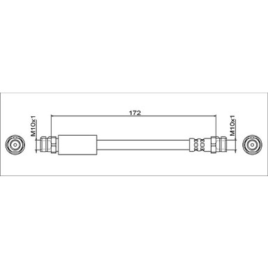 Metzger | Bremsschlauch | 4112029