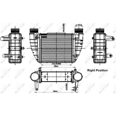 NRF | Ladeluftkühler | 30252