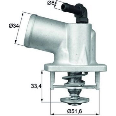 Mahle | Thermostat, Kühlmittel | TI 54 92D