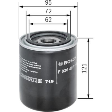 BOSCH F 026 407 198 Ölfilter