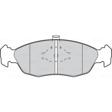 Valeo | Bremsbelagsatz, Scheibenbremse | 301074