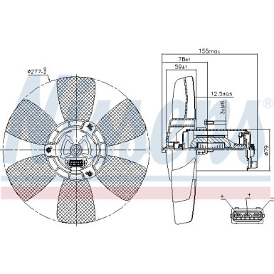 Nissens | Lüfter, Motorkühlung | 85679