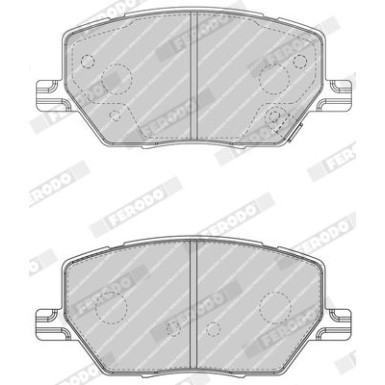 Ferodo | Bremsbelagsatz, Scheibenbremse | FDB4688