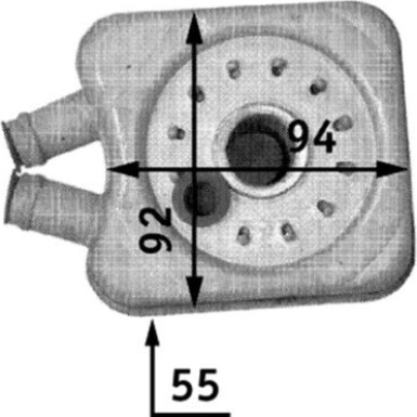 Mahle | Ölkühler, Motoröl | CLC 45 000S